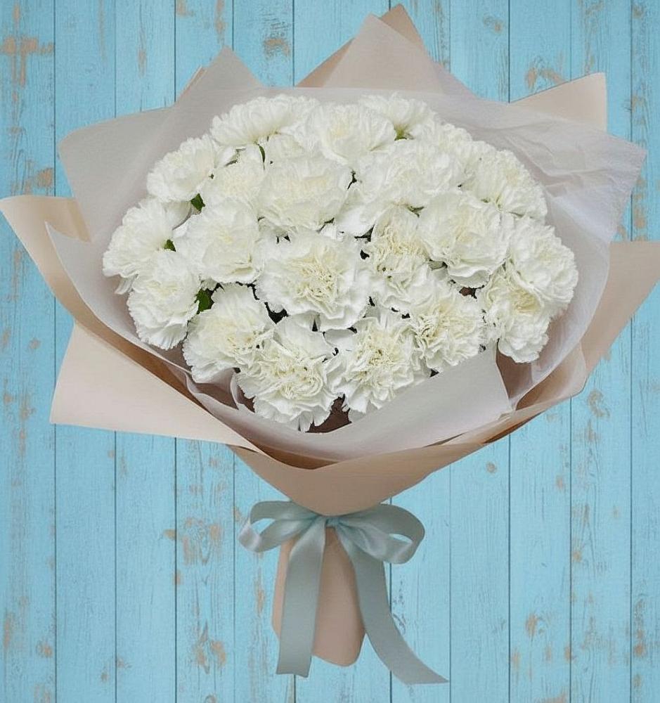 Букет цветов из: Гвоздики в Темпы