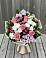 Букет цветов из: Альстромерии, Гвоздики, Розы и Хризантемы в Темпы