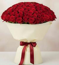 Букет 101 Красная роза Милано #REPLACE_PRED# Темпы