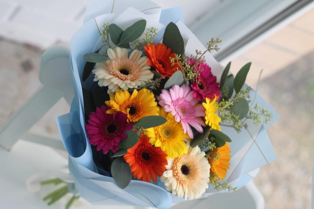 Букет цветов из: Герберы в Темпы