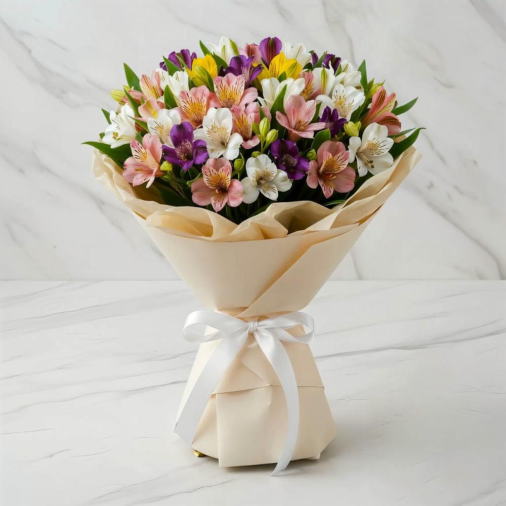 Букет цветов из: Альстромерии в Темпы