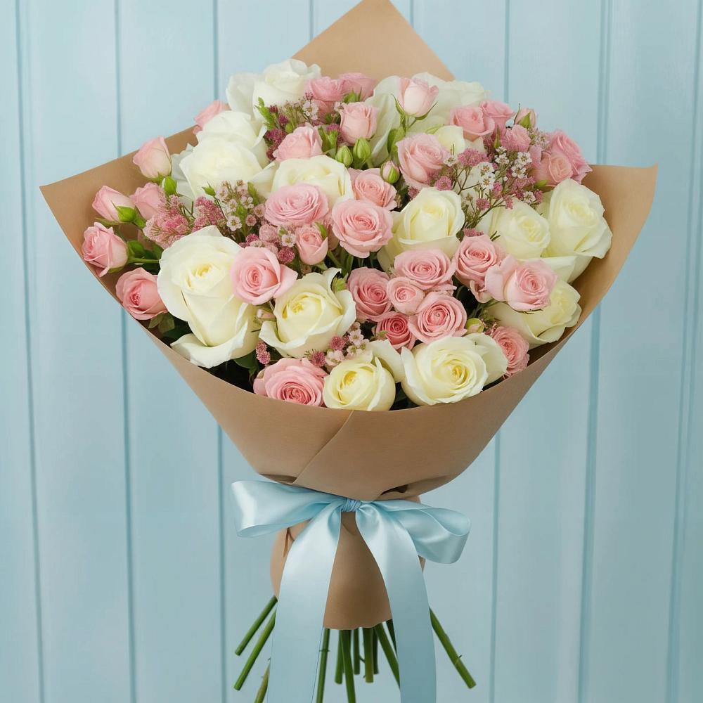 Букет цветов из: Розы в Темпы