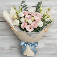 Букет цветов из:  Лизиантусы #REPLACE_PRED# Темпы