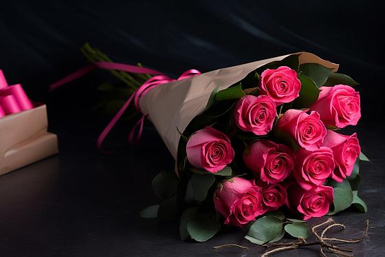 Букет 11 роз Пинк в Темпы