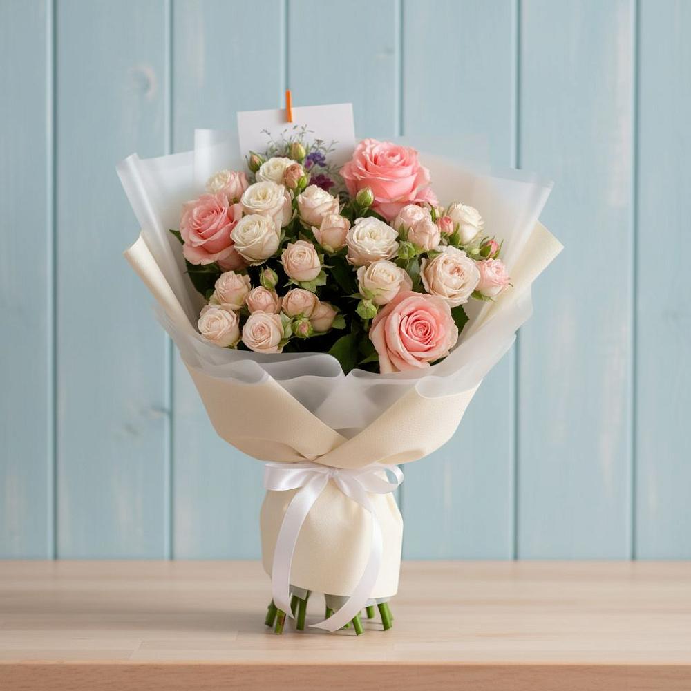 Букет цветов из: Розы в Темпы