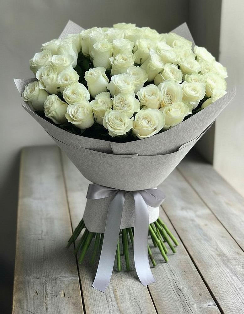 Букет 35 Белых роз в Темпы
