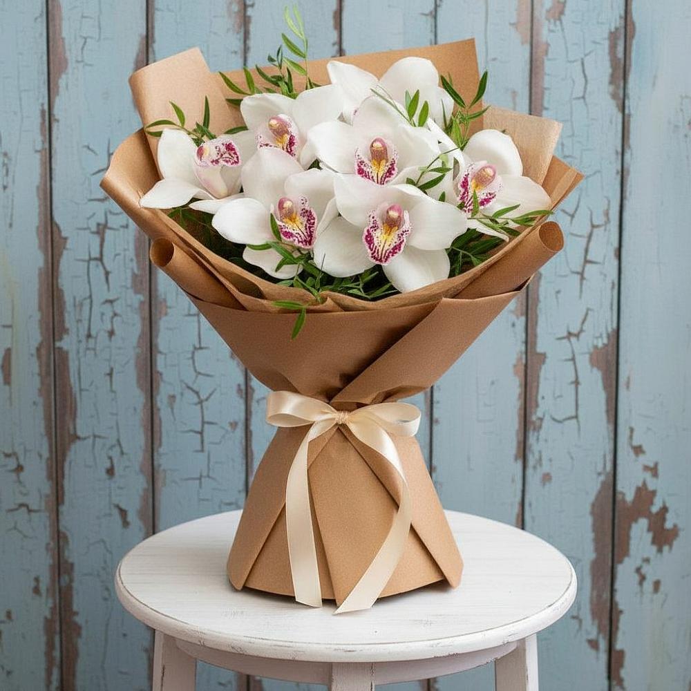Букет цветов из: Орхидеи и Розы в Темпы