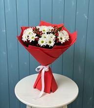 Букет цветов из:  Хризантемы в Темпы