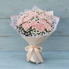 Букет цветов из:  Гвоздики в Темпы