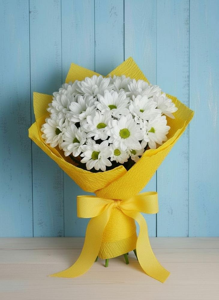 Букет цветов из: Хризантемы в Темпы