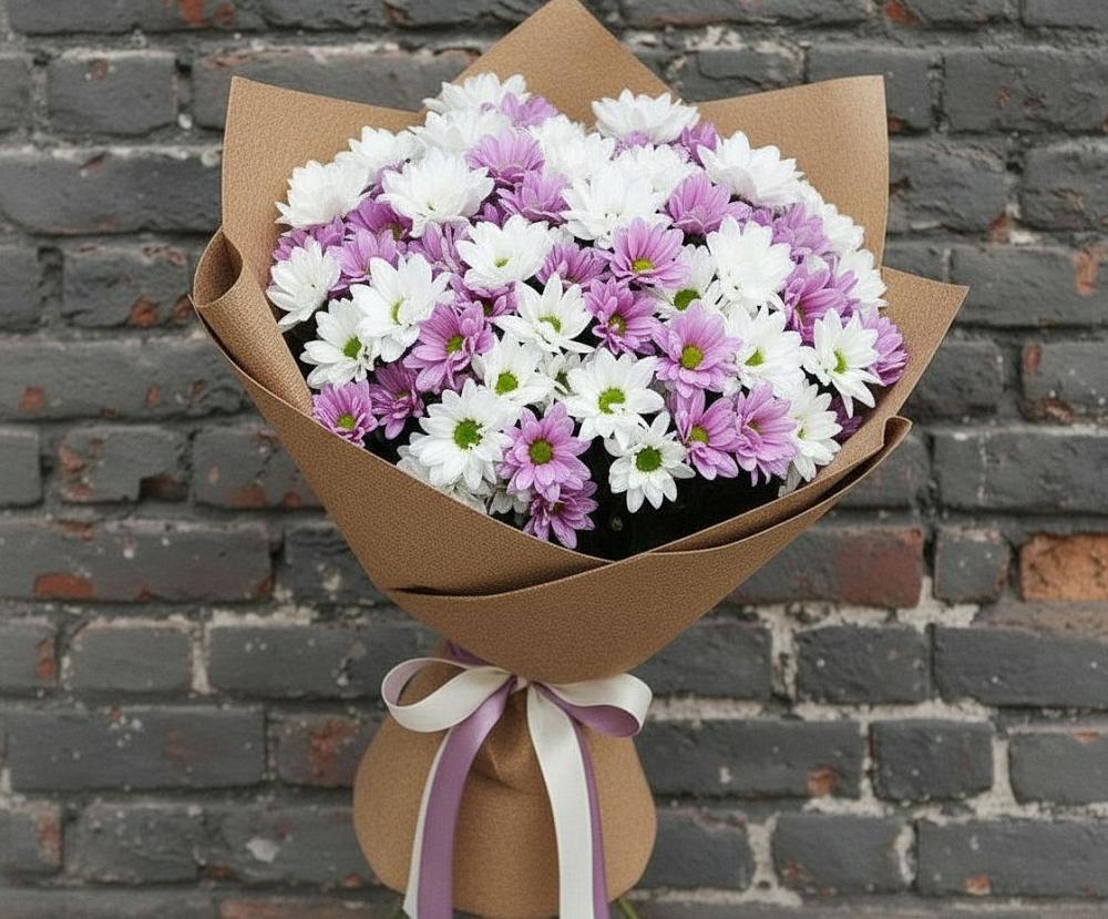 Букет цветов из: Хризантемы в Темпы