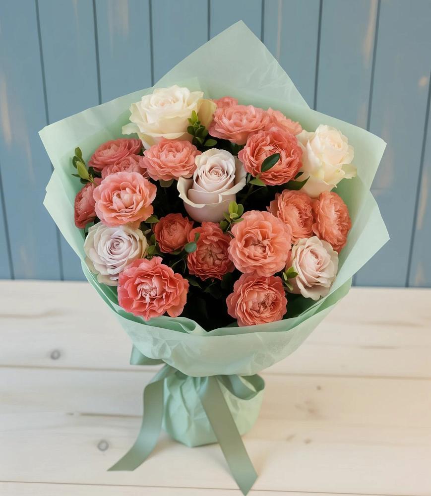 Букет цветов из: Розы в Темпы