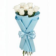 Букет 7 белых роз Проуд #REPLACE_PRED# Темпы