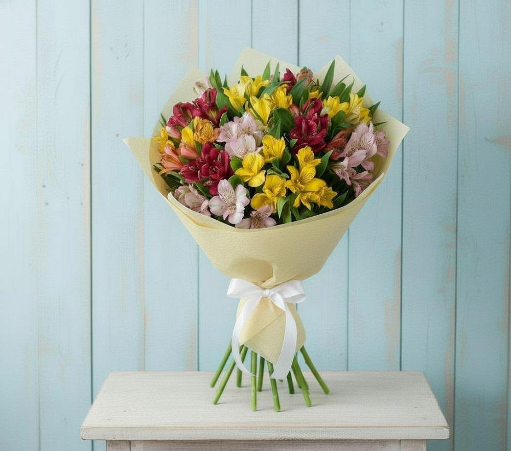 Букет цветов из: Альстромерии в Темпы