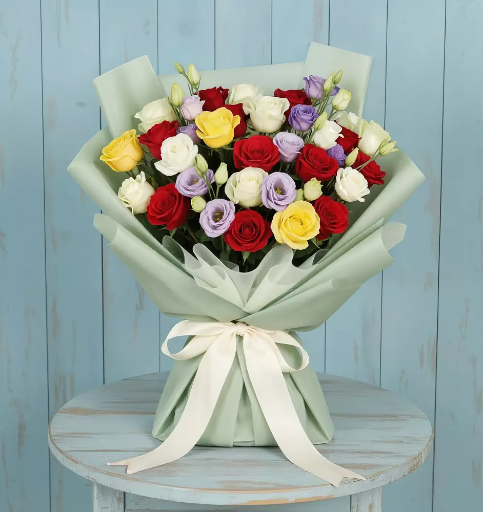 Букет цветов из: Розы в Темпы