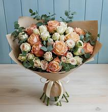 Букет цветов из:  Альстромерии и Розы #REPLACE_PRED# Темпы