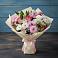 Букет цветов из: Хризантемы, Альстромерии и Розы в Темпы